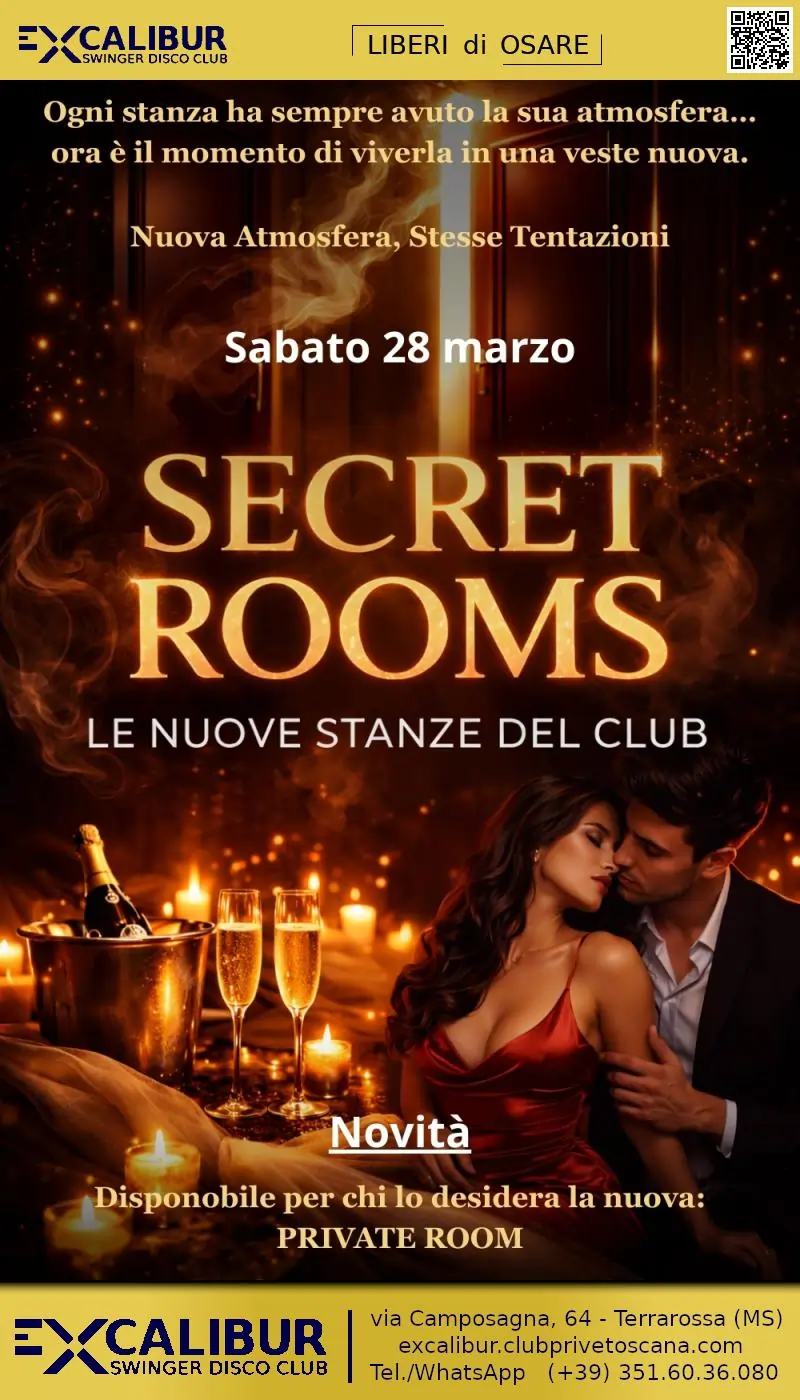 Swinger club prive event Secret Rooms